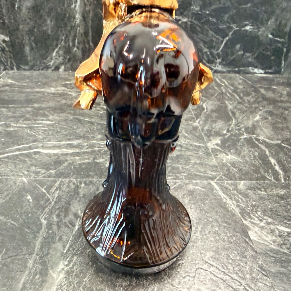 AVON Bucking Bronco and Cowboy Amber Bottle - Picture 7 of 16